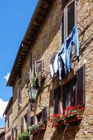 pienza, toscana, italia, 2013. edificios antiguos foto