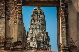 THAILAND Ruins and Antiques at the Ayutthaya Historical Park Tourists from around the world Buddha decay photo