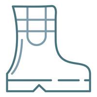 Spring Boots Line Two Color Icon vector