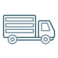 Truck Line Two Color Icon vector