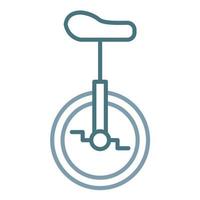 Monocycle Line Two Color Icon vector