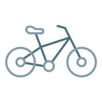 Bicycle Line Two Color Icon vector