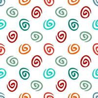 Swirl seamless geometric pattern. Seamless abstract spiral geometrical background. Infinity geometric pattern. vector