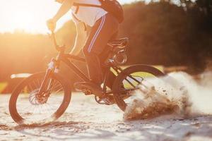 man on a bicycle photo