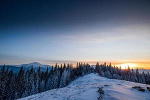 Beautiful winter landscape photo