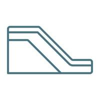 Escalator Line Two Color Icon vector