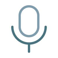 Voice Line Two Color Icon vector