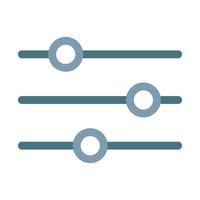 Filter Line Two Color Icon vector