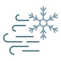 Cold Wave Line Two Color Icon vector