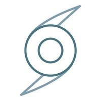 Hurricane Line Two Color Icon vector