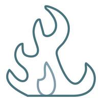 Fire Line Two Color Icon vector