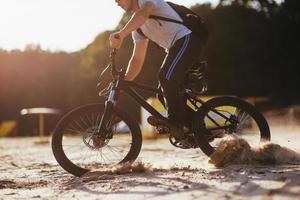 man on a bicycle photo