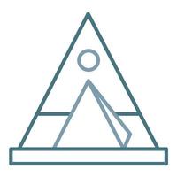 Tipi Line Two Color Icon vector