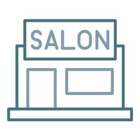 Saloon Line Two Color Icon vector