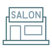 Saloon Line Two Color Icon vector