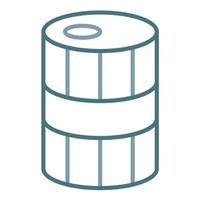 Barrel Line Two Color Icon vector