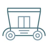 Carriage Line Two Color Icon vector