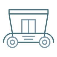 Carriage Line Two Color Icon vector