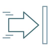 Arrow Line Two Color Icon vector