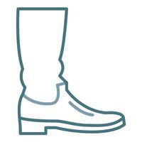 Wild Boots Line Two Color Icon vector