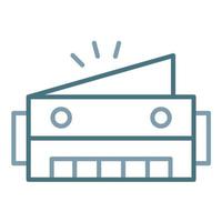 Harmonica Line Two Color Icon vector