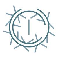 Tumbleweed Line Two Color Icon vector