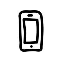 icono de vector simple de teléfono inteligente