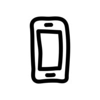 icono de vector simple de teléfono inteligente