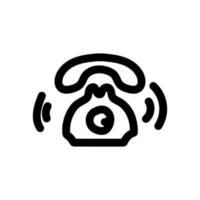 Simple vector icon landline phone