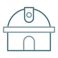 Observatory Line Two Color Icon vector