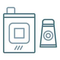 Space Food Line Two Color Icon vector