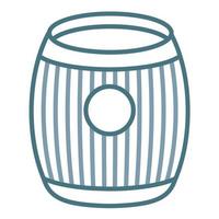Barrel Line Two Color Icon vector