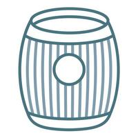 Barrel Line Two Color Icon vector