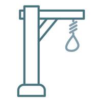 Gallows Line Two Color Icon vector