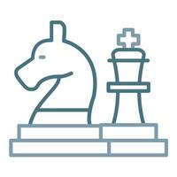 Chess Line Two Color Icon vector