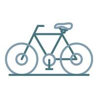 Cycling Line Two Color Icon vector