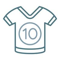 Sports Shirt Line Two Color Icon vector