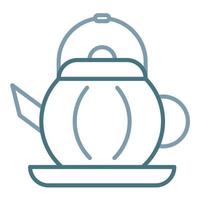 Teapot Line Two Color Icon vector