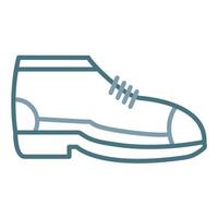 Winter Boot Line Two Color Icon vector