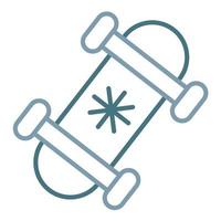 Snowboard Line Two Color Icon vector