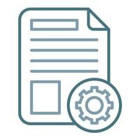 Documentation Line Two Color Icon vector