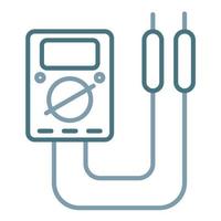 Multimeter Line Two Color Icon vector