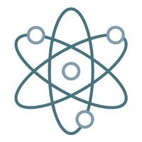 Atom Line Two Color Icon vector