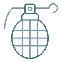 Grenade Line Two Color Icon vector