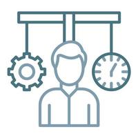 Balance Work Line Two Color Icon vector