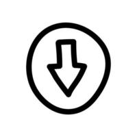 Download simple vector icon button