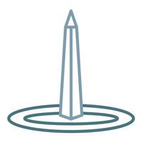 Obelisk Of Buenos Aires Line Two Color Icon vector
