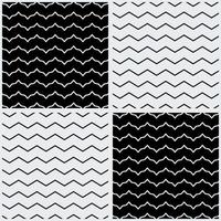 Line pattern. Wavy line in Square pattern with black and white colors vector