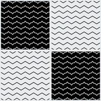 Line pattern. Wavy line in Square pattern with black and white colors vector