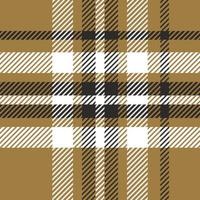 Plaid pattern design with brown color background. Texture for shirt, clothes, dresses and other textile design vector